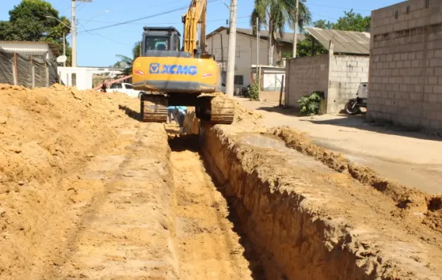 Ruas do Bairro Mata Atlântica em Jaguaré começam a receber pavimentação