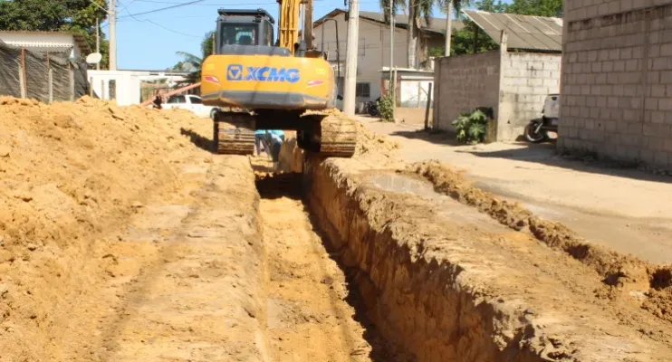 Ruas do Bairro Mata Atlântica em Jaguaré começam a receber pavimentação