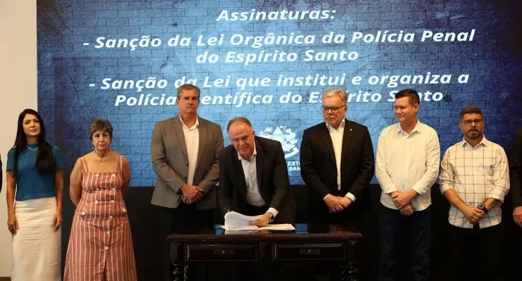 Sancionadas leis que criam a Polícia Científica e a Polícia Penal do Espírito Santo