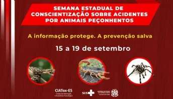 Saúde promove Semana Estadual de Conscientização sobre Acidentes por Animais Peçonhentos