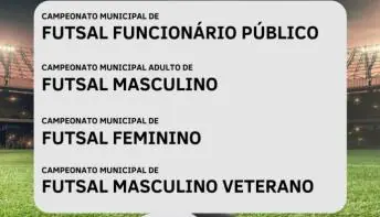 Secretaria de Esportes Realiza Campeonato Municipal de Futsal