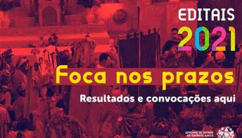 Secult divulga resultados de Editais do Fundo de Cultura do Estado do Espírito Santo