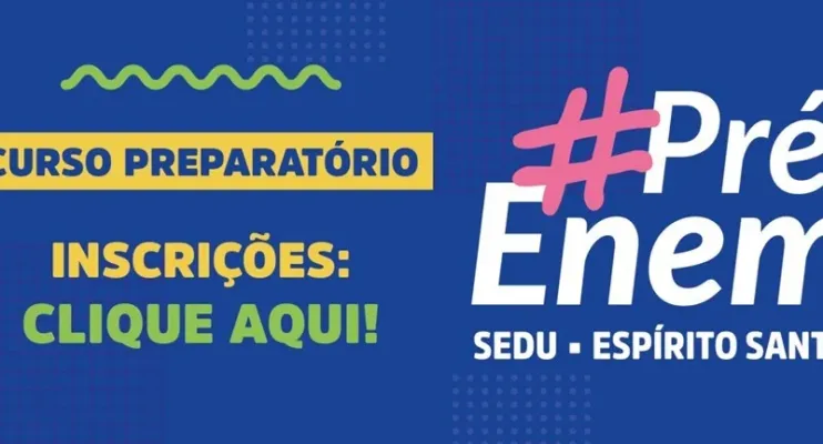 Sedu abre inscrições para curso Pré-Enem