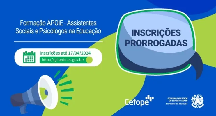 Sedu realiza formação ‘Apoie: Assistentes Sociais e Psicólogos na Educação’