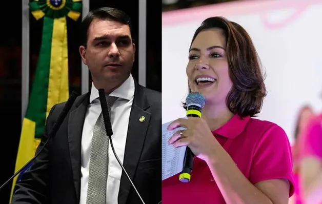 Sem citar Michelle, Flávio fala em pessoas que querem "boicotar" campanha