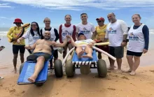 Serra oferece acesso ao mar com projeto inclusivo em Jacaraípe