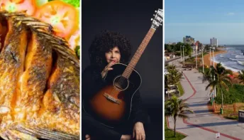 Serra sedia festival com pratos do litoral e atrações nacionais