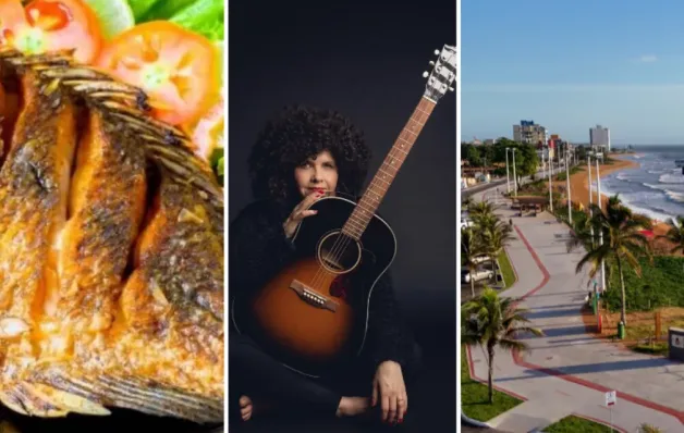 Serra sedia festival com pratos do litoral e atrações nacionais