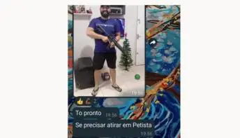 Servidor público é demitido por foto com fuzil e frase 'pronto para atirar em petistas'