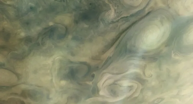 Sonda de Júpiter capta imagem dos ciclones deste planeta