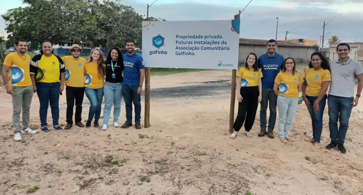 Suzano doa terreno de 3,5 mil m² no centro de Mucuri para Associação Comunitária Golfinho