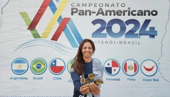 Thassia Marques, atleta capixaba, conquista tricampeonato no Pan-Americano de Va’a em Niterói