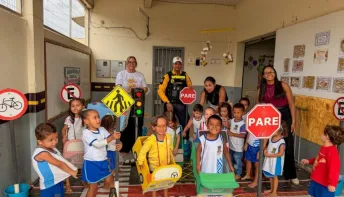 Transitôlandia leva educação para o trânsito de forma lúdica às escolas de Linhares
