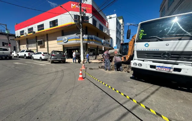 Trecho da Av. Vitória em Nova Venécia é Interditado para Obras de Melhoria