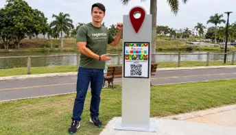Turismo instala placas com QR Code para facilitar acesso aos destinos e empreendimentos de Linhares