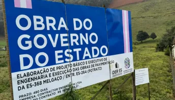 Vargem Alta recebe obra de pavimentação na ES-368