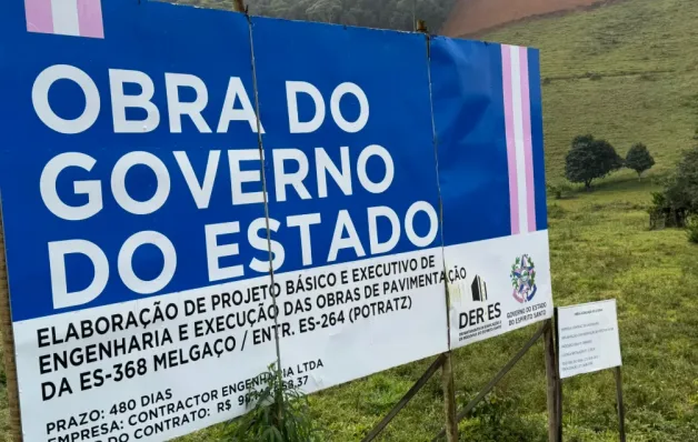 Vargem Alta recebe obra de pavimentação na ES-368