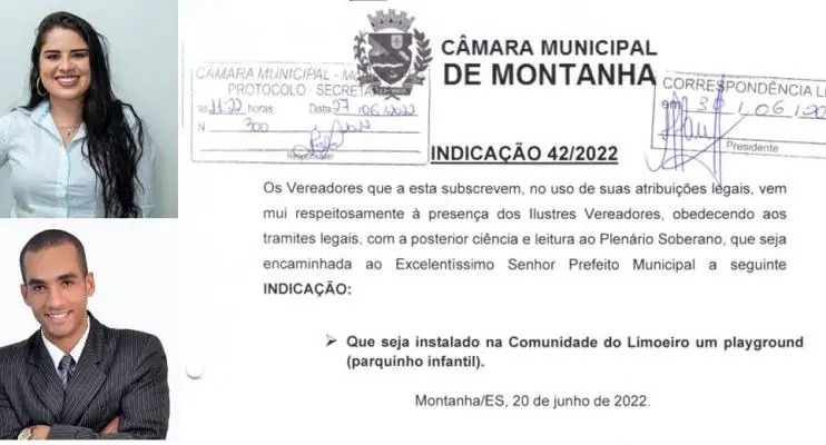 Vereadora Maine de Montanha solicita área de Lazer para comunidade de Limoeiro