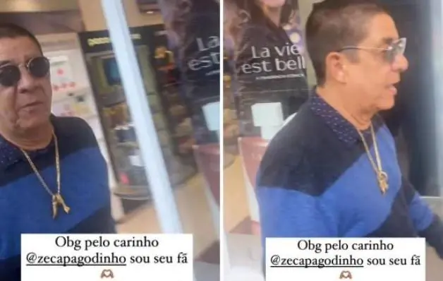 Zeca recusa foto com fã pela manhã: 'Uma hora dessas'